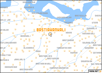 map of Basti Awānwāli