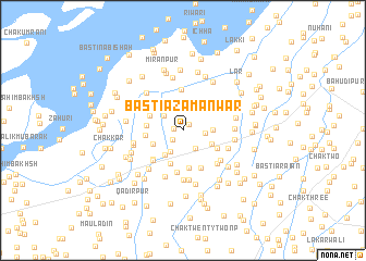 map of Basti Āzam Ānwar