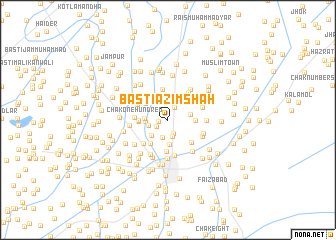 map of Basti Azīm Shāh