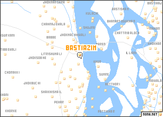 map of Basti Azīm