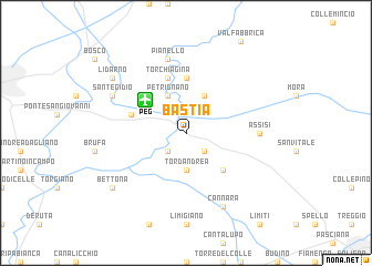 map of Bastia