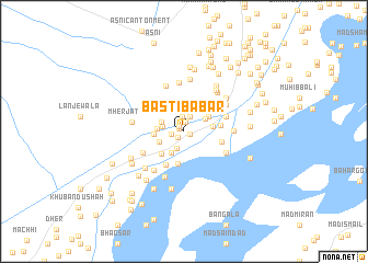 map of Basti Bābar