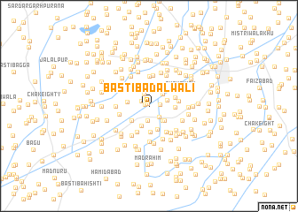 map of Basti Bādalwāli