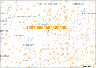 map of Basti Bahadur Khānwāli