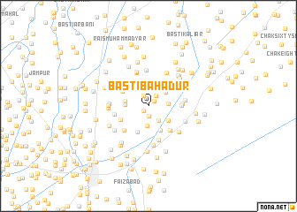 map of Basti Bahādur