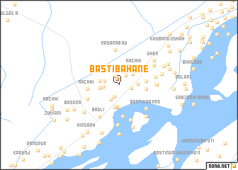 map of Basti Bahāne