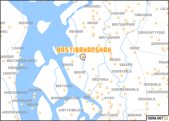 map of Basti Bahār Shāh