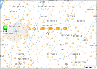 map of Basti Bahāwal Khera