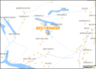 map of Basti Bahrām