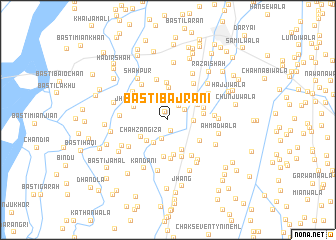 map of Basti Bajrāni