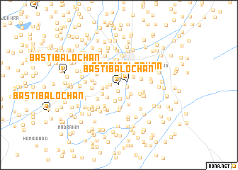 map of Basti Balochān