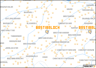 map of Basti Baloch