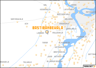 map of Basti Bambewāla