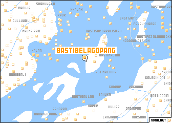 map of Basti Bela Gopāng