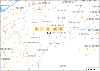 map of Basti Beldārān