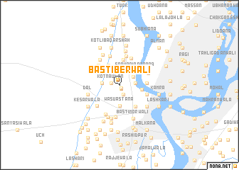 map of Basti Berwāli