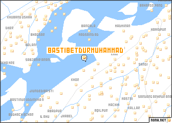 map of Basti Bet Dur Muhammad