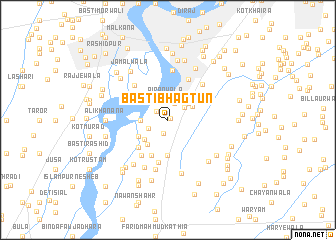 map of Basti Bhagtun