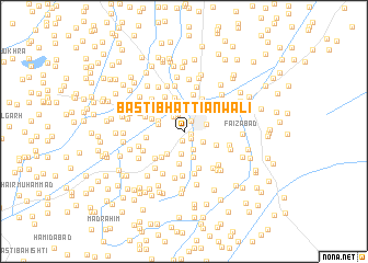 map of Basti Bhattiānwāli