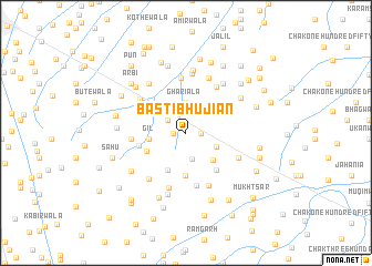 map of Basti Bhujiān