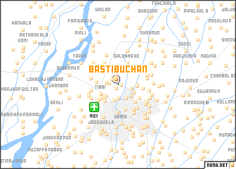 map of Basti Būchān