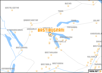 map of Basti Bugrāni