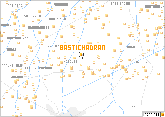 map of Basti Chadrān