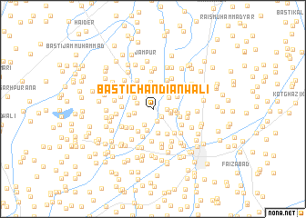 map of Basti Chāndiānwāli