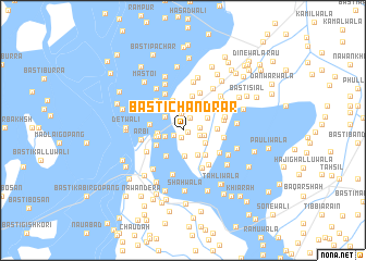 map of Basti Chandrar