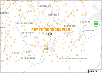 map of Basti Chanhāwariān
