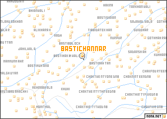 map of Basti Channar