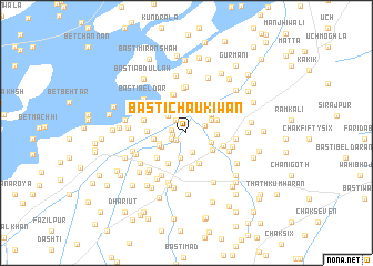 map of Basti Chaukīwān