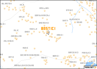 map of Baštići