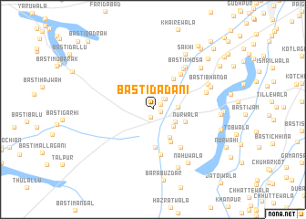 map of Basti Dādāni