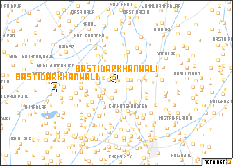 map of Basti Darkhānwāli