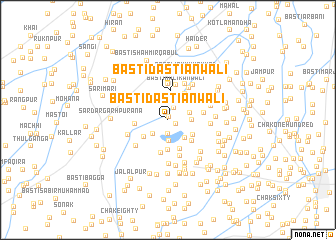 map of Basti Dastiānwāli