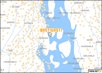 map of Basti Dasti