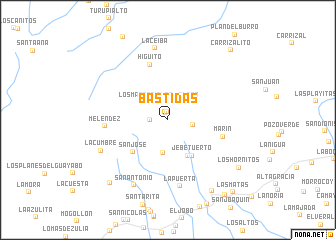 map of Bastidas