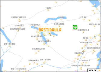 map of Basti Daula