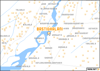 map of Basti Dhalāni
