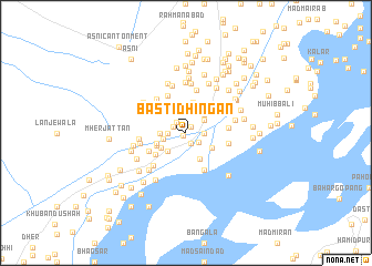 map of Basti Dhīngan