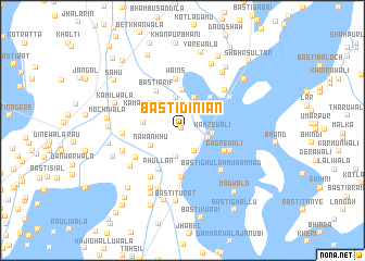 map of Basti Dīniān