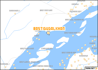 map of Basti Dūdal Khān