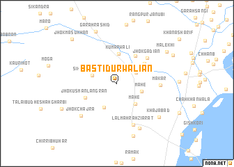 map of Basti Durwaliān