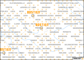 map of Bastien