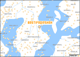 map of Basti Faqir Shāh