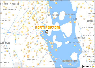 map of Basti Farzāni