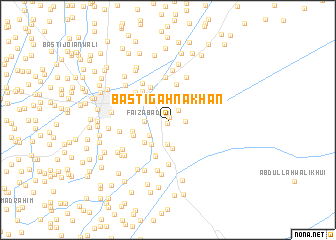 map of Basti Gahna Khān