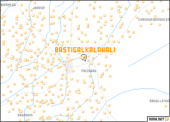 map of Basti Galkālawāli