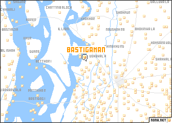 map of Basti Gāman